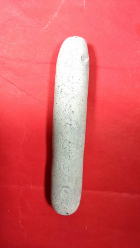 ตะกรุดพยัคฆราชยาว3นิ้วพอกผงผสมว่านจารมือ