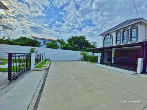 บ้านใหม่กริ๊บให้เช่าบางปู สมุทรปราการ ใกล้นิคมอคมปางปู-สถานที่พักตากอากาศ บ้านสวย4 ห้องนอน หมู่บ้าน 5