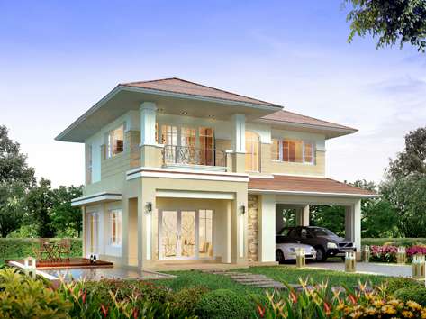 (บ้านเช่าไปแล้ว) บ้านเช่าศรีนครินทร์ / บ้านสวยให้เช่า พร้อมเฟอร์ หมู่บ้านเลอนครินทร์  ใกล้ทางด่วน 1