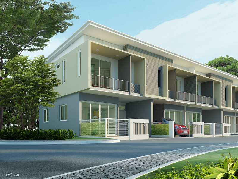 (บ้านเช่าไปแล้ว) บ้านเช่าสุขุมวิท107 / ทาวน์เฮาส์ใหม่ ให้เช่าราคาถูก The Connect ใกล้รถไฟฟ้าแบริ่ง 13