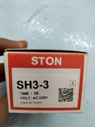 STON TIMER MODEL: SH3-3 0-6 SEC AC220V ราคา 2,000.00 บาท