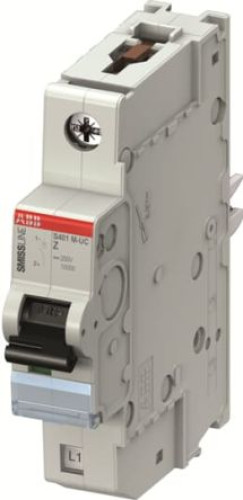 2CCS571001R1068 : ABB SMISSLINE TP S401M-UCZ6 Miniature Circuit Breaker, 1-Pole, 6A, Type Z, 220V ac