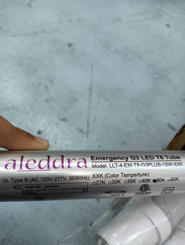 ALEDDRA หลอดไฟ EMERGENCY G3 LED T8 TUBE MODEL: LLT-4-EM-T8-G3PLUS-15W 50K ราคา 4,350.00 บาท