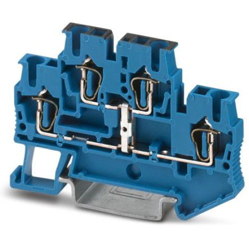 3035108 : Phoenix Contact 3035108 STTB 2.5-PV BU Series DIN Rail Terminal Block Blue, 0.08mm², 4 mm²