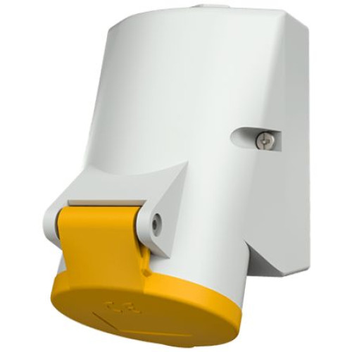 100 : MENNEKES Straight IP44 Industrial Interlock Socket 3, Earthing Position 4h, 16A, 110V