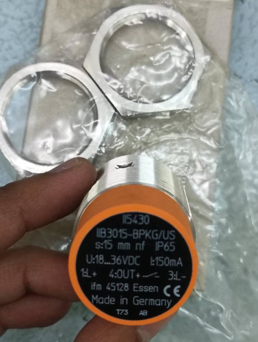 IFM ELECTRONIC INDUCTIVE SENSOR MODEL: II5430 IIB3015-BPKG/US-100-DPS ราคา 2,267.10 บาท