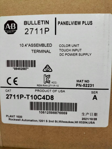 ALLEN-BRADLEY PANELVIEW PLUS 2711P MODEL: 2711P-T10C4D8 SER: A ราคา ...