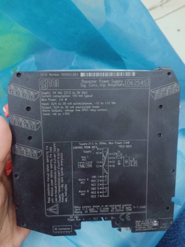 GMI TRIP AMPLIFIER MODEL: D6254S 24VDC 21.5-30VDC 4-20MA  ราคา 18,800.00 บาท
