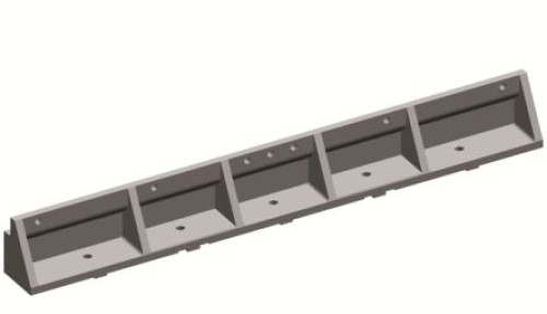 2CPX046077R9999 : ABB ZX Series Metal Busbar Holder for Use with TriLine 65 mm x 550 mm x 65mm
