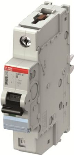 2CCS571001R0105 : ABB S401M Miniature Circuit Breaker, 1-Pole, 10A, Type B, 12V ac AC, 10 kA Breakin