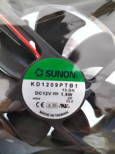 SUNON AXIAL DC FAN MODEL: KD1209PTB1 12VDC ราคา 600.00 บาท