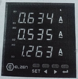 [I18] DIGITAL AMMETER 3PHASE ดิจิตอลแอมป์มิเตอร์ 3เฟส HL-S96-5 AC 3A ...