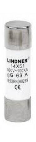[I73] CYLINDRICAL PROTECTION LINDNER FUSE-LINK 14x51 CLASS gG-gL 1130 025 ราคา 11 บาท