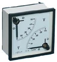 [J261] AI 2V96 มิเตอร์วัดแรงดันกระแสสลับแบบ2เข็ม CLASS0.5 ราคา 10886.04 บาท
