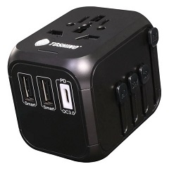 [X96] TOSHINO PD Charger Travel Adapter DE-207PDปลั๊กแปลงขา+USB PD Chargerบรรจุ/ลัง100 ราคา 838 บาท