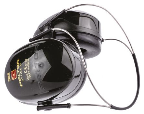 H520B-408 : 3M PELTOR Optime II Ear Defender with Neckband, 31 dB, Black