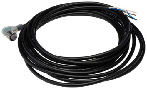 XS2F-M12PVC4A5MPLED : Omron Female 4 way Right Angle to Unterminated Sensor Actuator Cable, 5 m