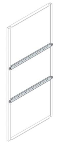 EA1203 : ABB IS2 Series Galvanised Steel Enclosure Profile, 40mm W, 40 mm H, 1.2 m L For Use With IS