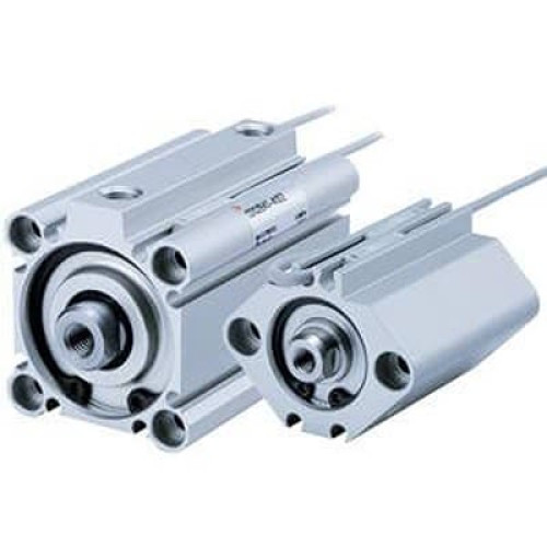 CDQ2A40-75DZ : SMC Pneumatic Compact Cylinder - CDQ2A40-75DZ 40 mm Bore, 75 mm CQ2 Series, Double Ac