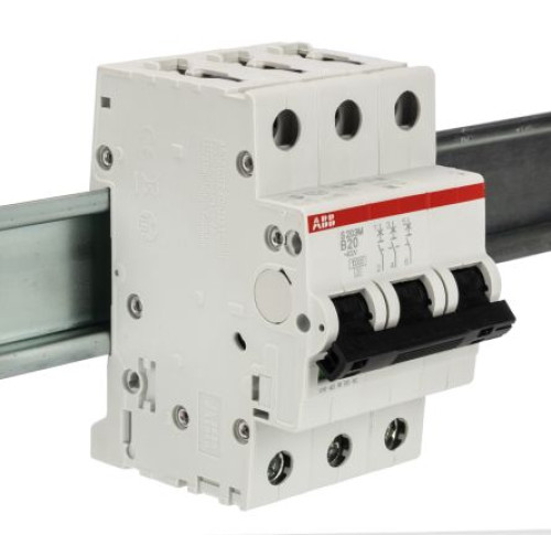 2CDS273001R0205 S203M-B20 : ABB System Pro M Compact S200M Miniature Circuit Breaker, 3-Pole, 20A, T