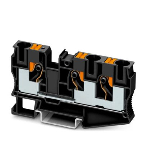 1375410 : Phoenix Contact 1375410 PT 10-TWIN BK Series Feed Through Terminal Block Black, 10mm², 1-L