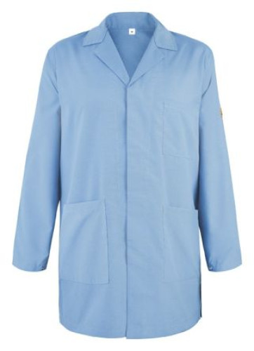51-100-2820 : EUROSTAT Light Blue Unisex Reusable Lab Coat