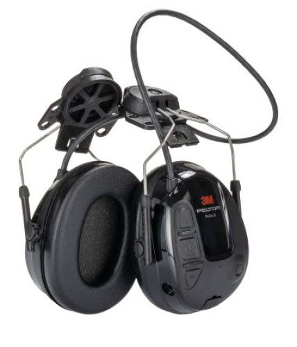 MT13H220P3E : 3M PELTOR ProTac III Listen Only Electronic Ear Defenders with Headband, 25 dB, Black
