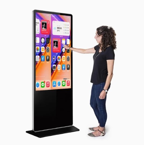 55 Inch Indoor Floor Standing Advertising Display Digital Signage Touch ...