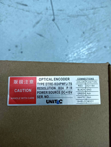 UNITEC OPTICAL ENCODER MODEL: DTRE-1024 PWFJ-TS 1024PIR DC+15V ราคา ...