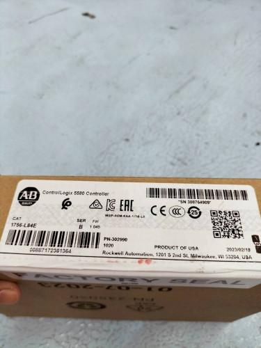 ALLEN-BRADLEY CONTROLLOGIX 5580 CONTROLLER MODEL: 1756-L84E SER:B ราคา ...