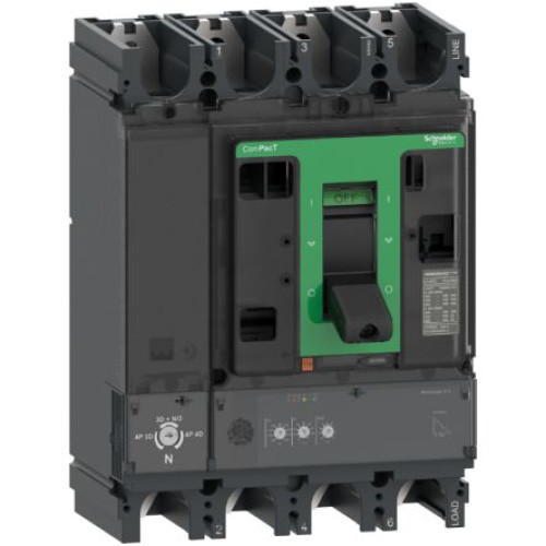 C63W42D630 : Schneider Electric, ComPact, ComPacT NSX Molded Case Circuit Breaker 4-Pole 630A, Break
