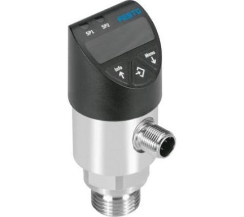 SPAW-P50R-G12M-2NV-M12 : Festo Pressure Sensor, IP67, IP65 50 bar 35V dc 80 °C