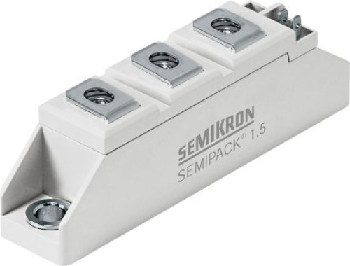 SKKT 106B16 E : Semikron Danfoss SKKT 106B16 E, Dual Thyristor Module 1600 V, 106 A 150 mA 2.25 kA 1