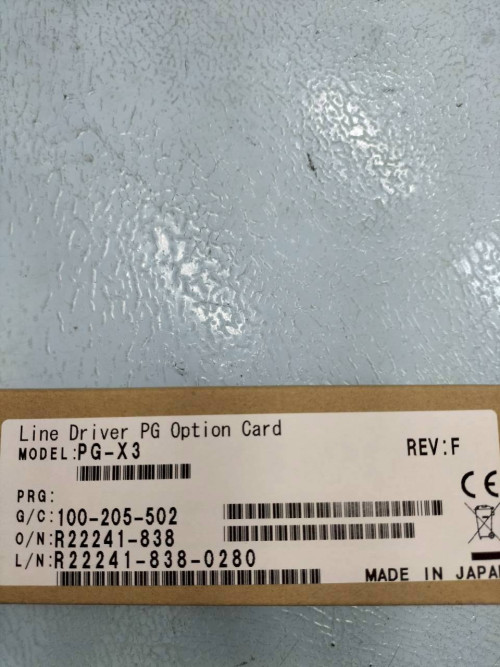 YASKAWA MOTOR PG FEEDBACK LINE DRIVER INTERFACE MODEL: PG-X3 ราคา 6,700 ...
