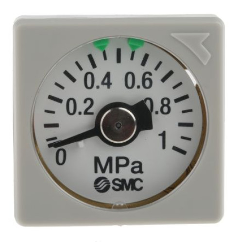 GC3-10AS : SMC G Thread, RC Thread, NPT Pressure Gauge, 1 MPa