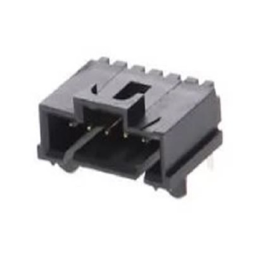 70555-0040 : Molex 70555 Series Right Angle PCB Header, 6 Contact(s), 2.54 mm Pitch, 1 Row, Shrouded