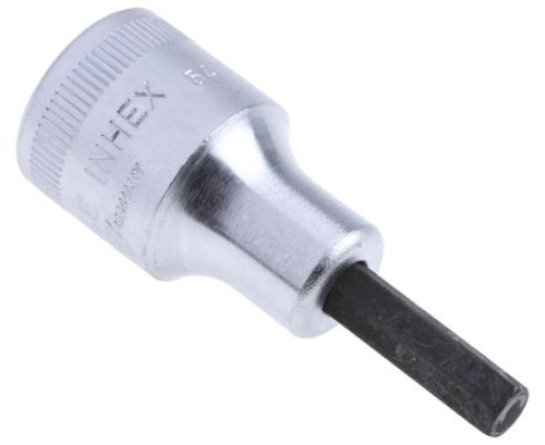 03050006 : STAHLWILLE 1/2 in Drive 6 mm Bit Square, 22.0mm Overall Length