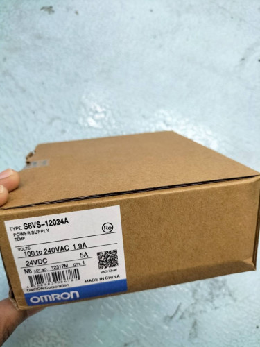 OMRON POWER SUPPLY MODEL: S8VS-12024A 100/240VAC 1.9 / 24VDC 5A ราคา 8,200.00 บาท