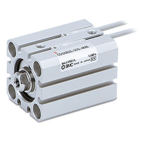 CDQSB12-10DCM : SMC Pneumatic Piston Rod Cylinder - CDQSB12-10DCM 12 mm Bore, 10 mm CQS Series, Doub