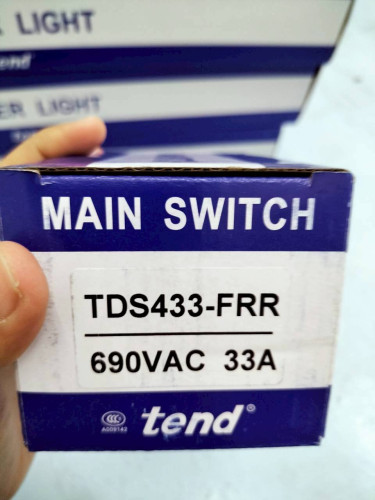 TEND MAIN SWITCH MODEL: TDS433-FRR 690VAC 33A ราคา 1,250.00 บาท