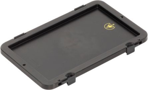 21-704-0025 : EUROSTAT Conductive Polypropylene ESD Box Lid 400 mm (L) 300mm (W) 300 mm (H)