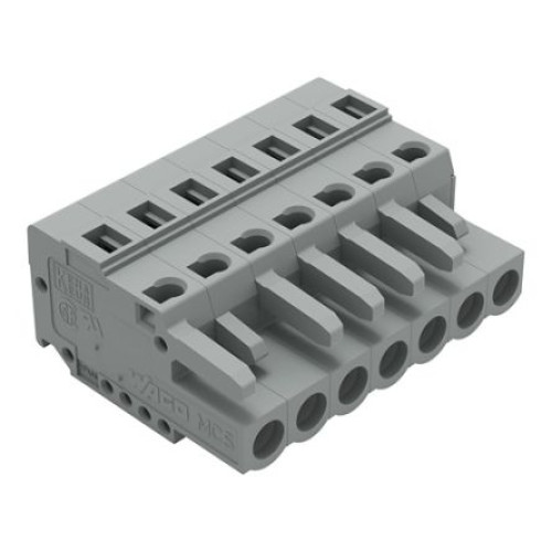 231-107/102-000 : WAGO 231 Series Snap-in Connector Female Cage Clamp, 7-Pole, 16A, 7-Way