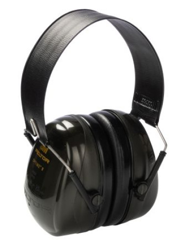 H520F-409 : 3M PELTOR Optime II Ear Defender with Headband, 30 dB, Green