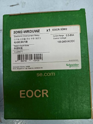 SCHNEIDER MODEL: EOCR-3DM2-WRDUWZ , 3DM2-WRDUWZ 0.5-80A 100-240VAC/DC ...