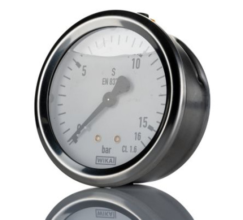 8347670 : WIKA G 1/4 MNPT Pressure Gauge, 63 mm, 10 bar