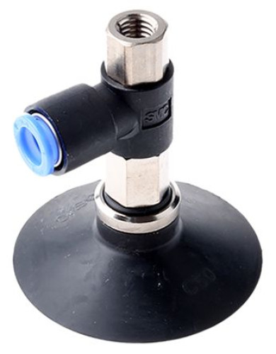 ZPR50CN-08-B8 : SMC 50 mm Flat Nitrile Rubber (NBR) Suction Cup ZPR50CN-08-B8 M8 x 1.25