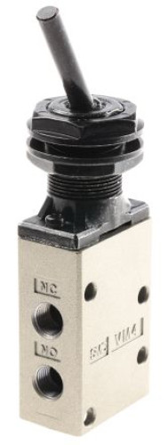 VM430-01-08 : SMC Toggle Lever Pneumatic Manual Control Valve VM400 Series, Rc Rc 1/8, III B