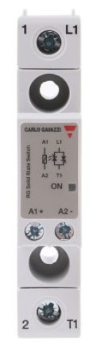 RGS1A23D25KKE : Carlo Gavazzi RGS1 Series Solid State Relay, 25 A Load, Panel Mount, 240 V ac Load, 
