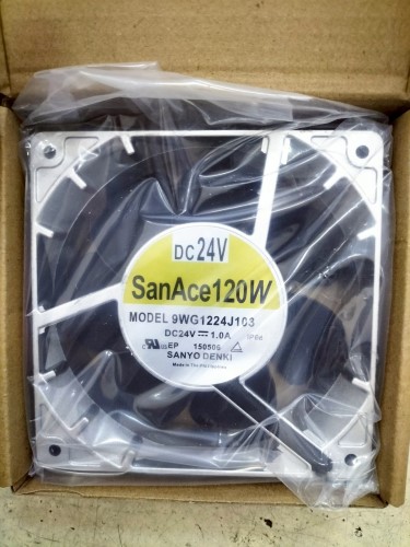 Ventilateur Sanyo 9WG1224J103, 12 Cm, 24V DC, 2 Broches - Pour Refroidissement PC, Onduleur Ou Système électronique