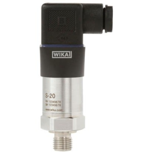 14071254 : WIKA Pressure Sensor, Current (2-Wire) Output 0 bar 160 bar, Gauge Reading